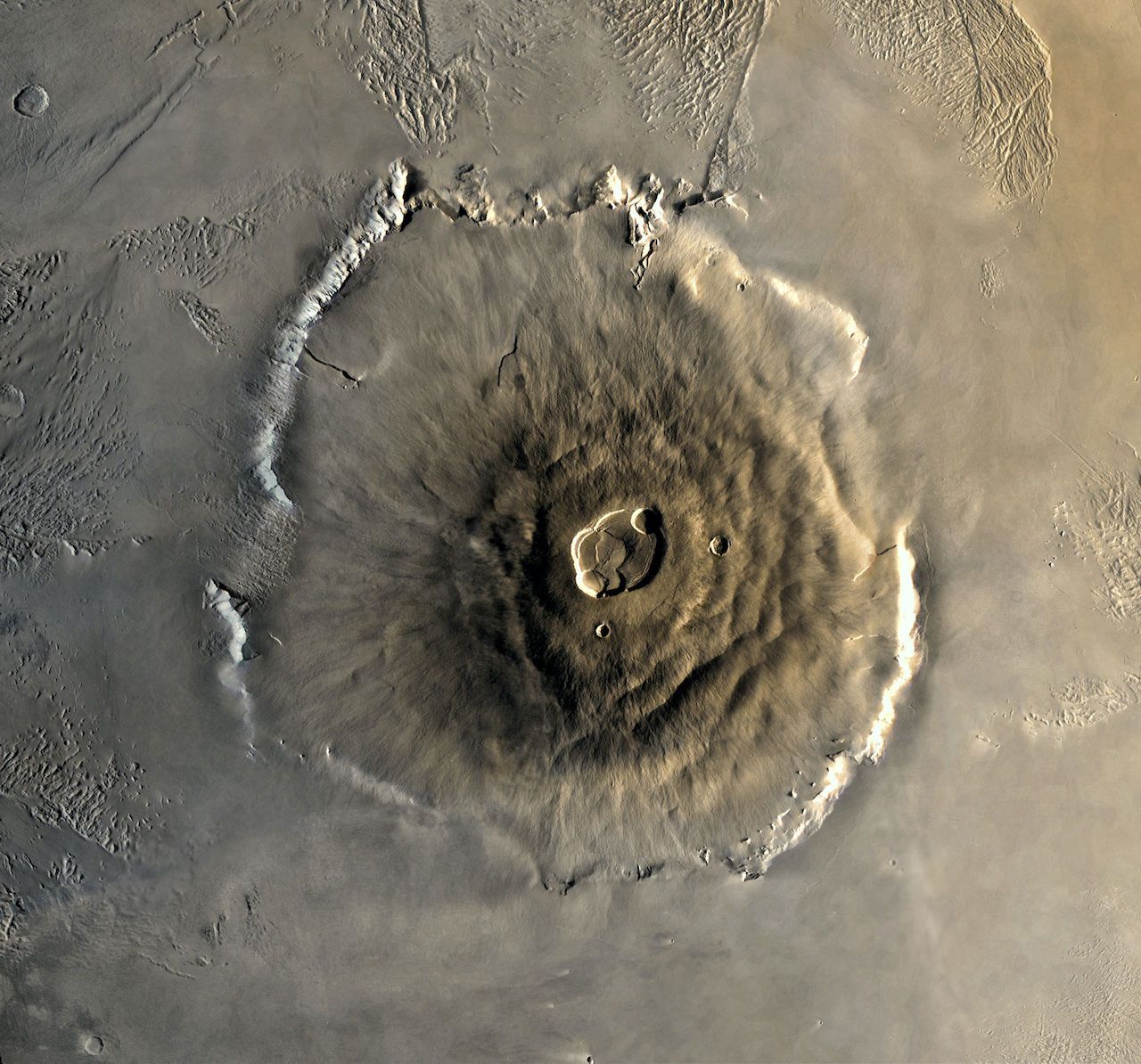 Вулкан Олимп, Марс