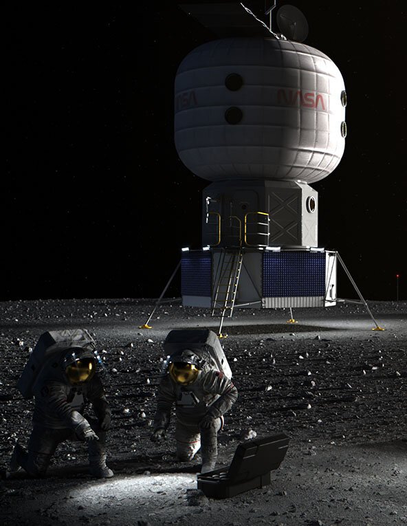 Посадочные площадки на Луне
